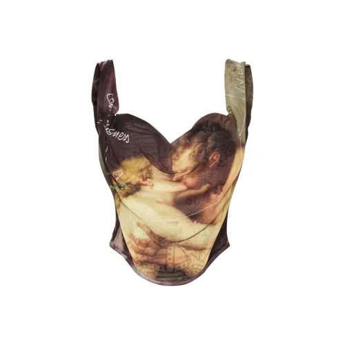 Vivienne Westwood Без бретелек Топ Женский Коричневый