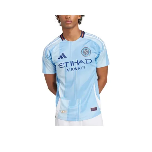 Adidas New York City FC Футбол Джерси Мужской Bahia Светло-Синий