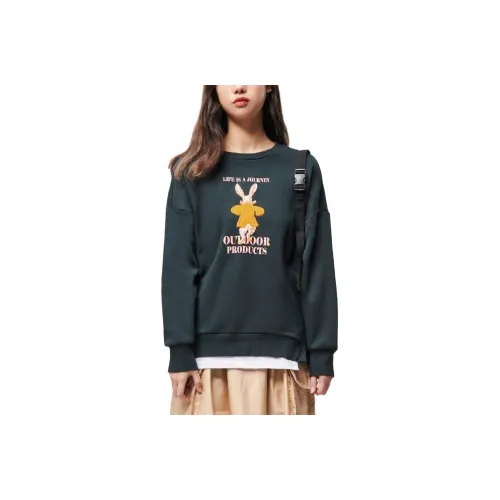 OUTDOOR PRODUCTS Кустарниковый зеленый Женские свитшоты