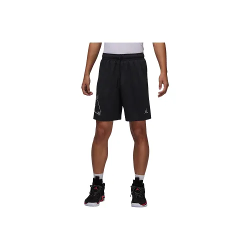 Jordan Sport Повседневные шорты Мужские Черный Белый