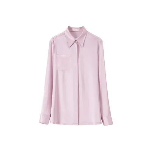 Roselingling Женская рубашка мягкая и гибкая розового цвета
