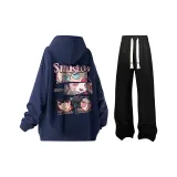 Темно-синий, синий + черный, повседневные штаны