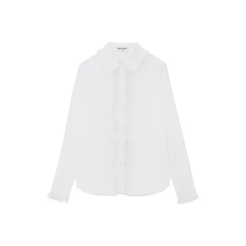 SAINT LAURENT SS23 Рубашка Женская Белая