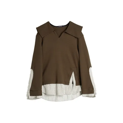 ELLE Свитшот Женский Темно-Коричневый