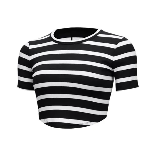 lululemon Hold Tight Стандартная T-рубашка Женская Черный Белый