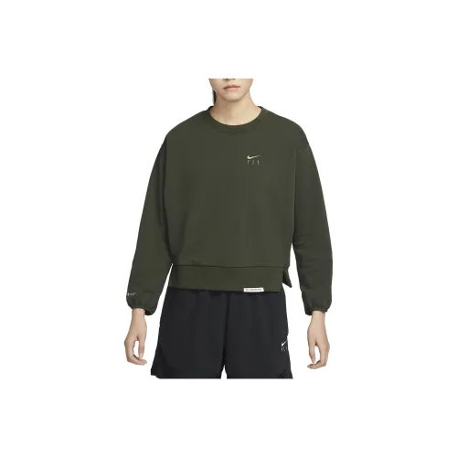 NIKE Зеленые Женские Свитшоты