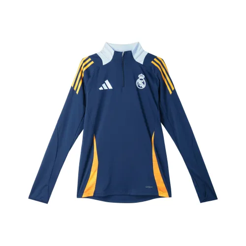 Adidas Real Madrid AEROREADY TIRO 24 COMPETITION Футбол Джерси Мужской Глянцевый Покрытие Синий