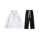 Комплект (Фотиния Серый Топ + Черные Джинсы) Красный