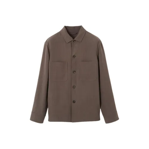 Loro Piana SS25 Куртки и Пальто Мужской Deep Древесный цвет