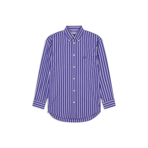 Balenciaga Рубашка Женская Синяя Фиолетовая