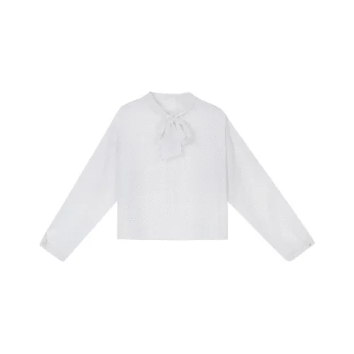 XINBANGBANG Рубашка Женская в горошек