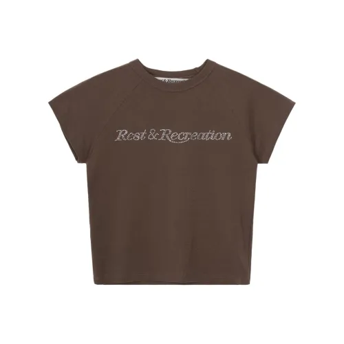 Rest&Recreation Коричневый/Коричневый Женские Футболки