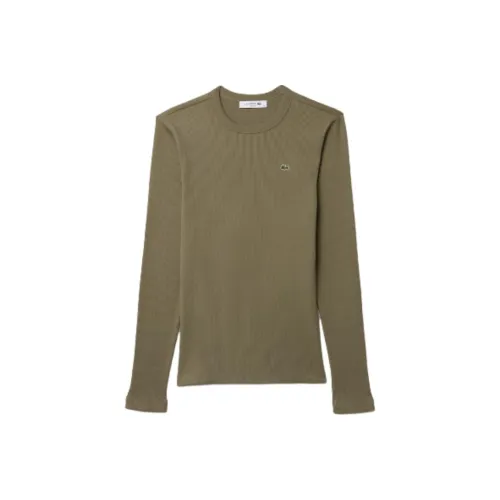 LACOSTE Хаки зеленый Женские футболки