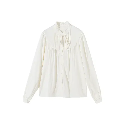 Metersbonwe Экрю Женские Рубашки
