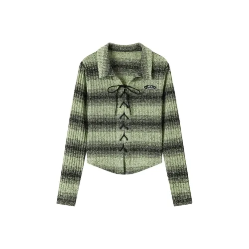 EICHITOO Трикотаж Женский Армейский Зеленый Полосы