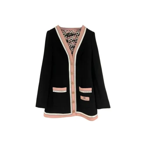 Elisabetta Franchi Куртки и Пальто Женские Черные