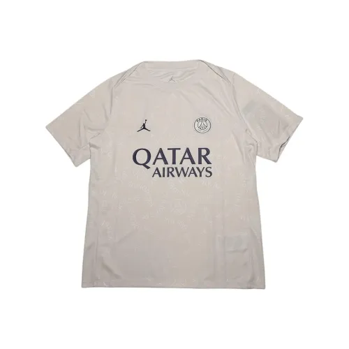 Jordan Paris Saint Germain Предматчевая футболка Dri-FIT Футболка Мужская Бежевая