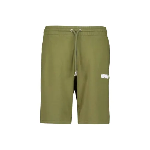 Off Белый Повседневные шорты Мужской Зеленый