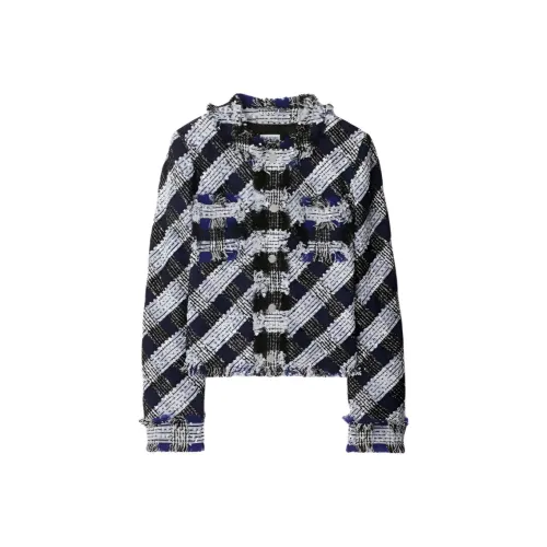 Burberry FW24 Куртки и Пальто Женские Синий Белый