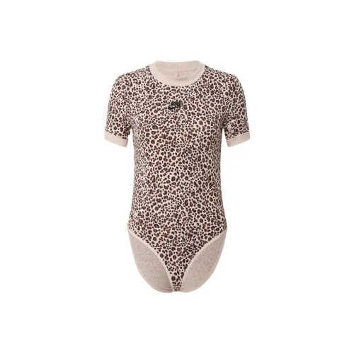 NIKE Леопардовый принт Женское боди