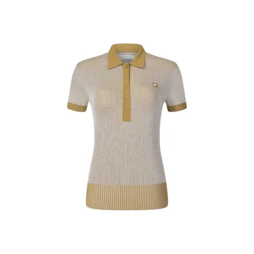 FILA GOLF серия Рубашка Женская Желтая Дерево Коричневый