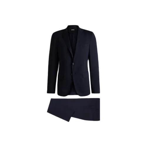 Hugo Boss SS25 Бизнес-костюм Мужской Темно-синий