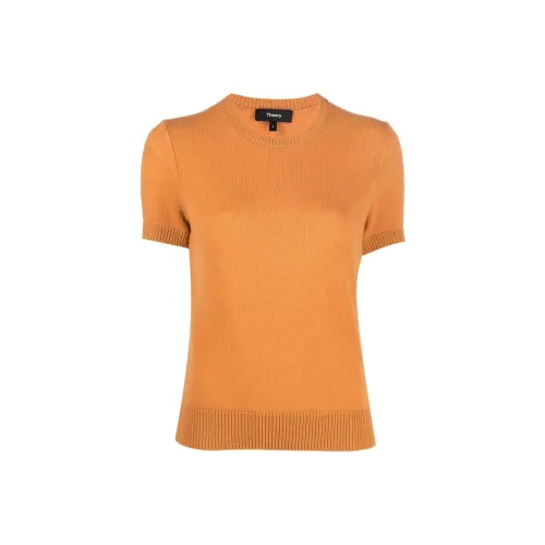 THEORY FW22 Кашемир Свитер Женские Оранжевый