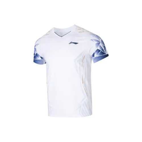 LINING Бадминтон Джерси Унисекс Стандартный Белый