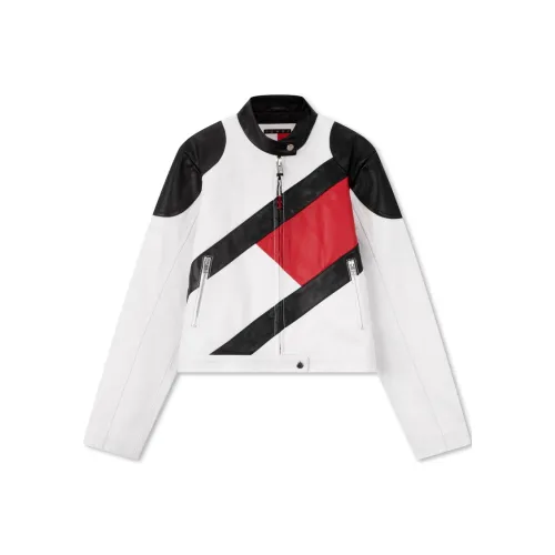 Tommy Hilfiger Fork Series Черный Белый Красный Многоцветный 0XZ Унисекс Куртки