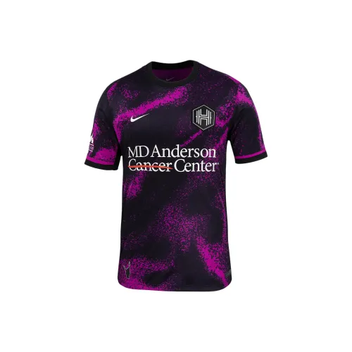 Nike Dri FitNWSL Houston Dash 2025 Stadium Гостевой Replica Футбол Джерси Мужской Свежий Виноградный Фиолетовый DYNASTY