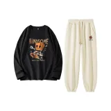 Скоростной скейтборд черного цвета + коробка Маленький Монстр K Сливочный