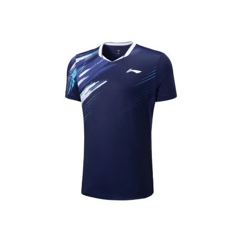 Лайнер Badminton Series Бадминтон Джерси Унисекс Темно-фиолетовый Синий