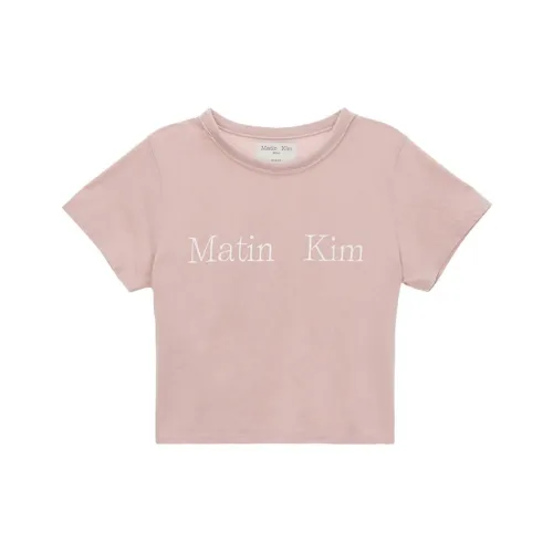 MATIN KIM Розовые Женские Футболки