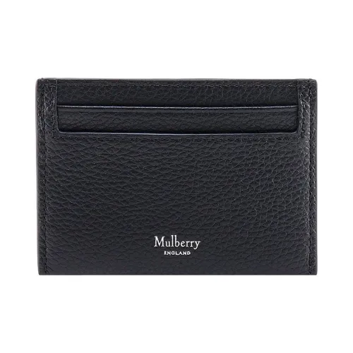 Mulberry GRAIN LEATHER Кожаный держатель для карт Держатель для карт Маленький Женский Черный
