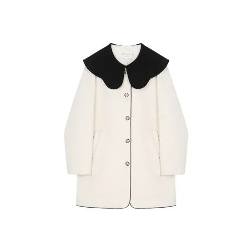 VEGA CHANG Пальто Женское Миндально-белое