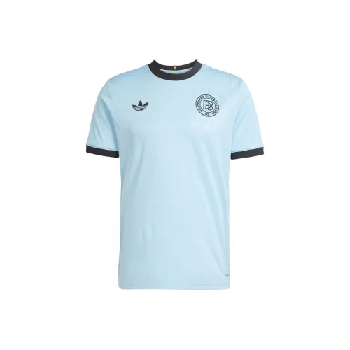 Adidas Originals ANNIVERSARY Футбол Джерси Мужской Прозрачный Синий Черный