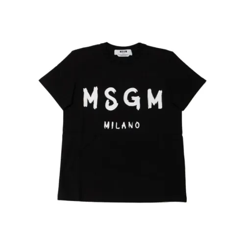 MSGM Черные Женские T-рубашки