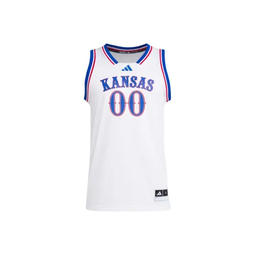 Adidas БАСКЕТБОЛ Jayhawks KU Swingman Баскетбольная Джерси Мужская Королевский синий Белый