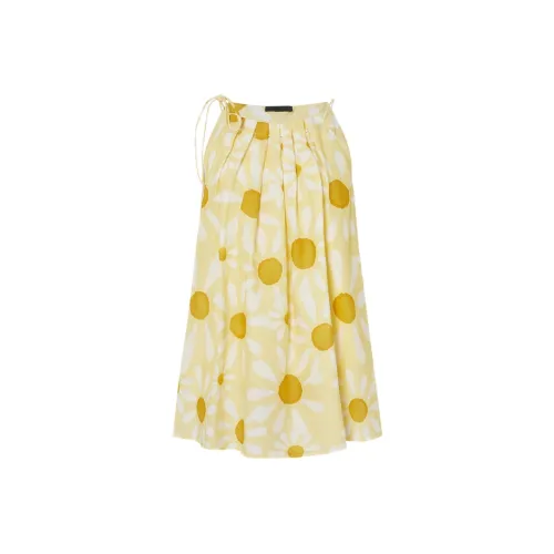 MOCO T Рубашка Женская Желтая с Смешанным Принт