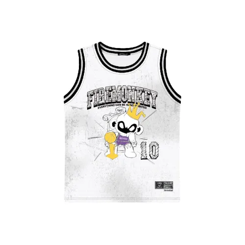 FireMonkey Баскетбольная Джерси Унисекс Белая