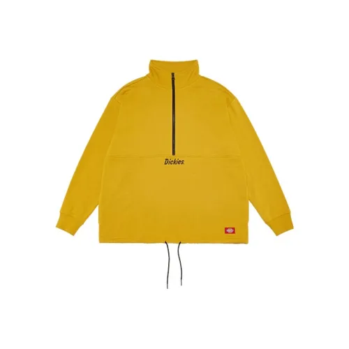 Dickies Воротник-стойка Свободный крой Толстовка Весенний Осенний Женский Подсолнух