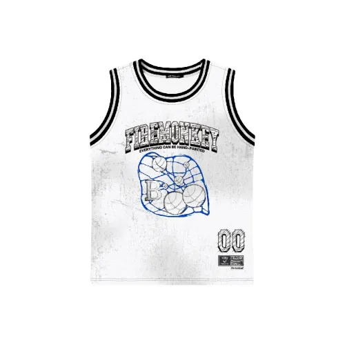 FireMonkey Баскетбольная Джерси Унисекс Белая