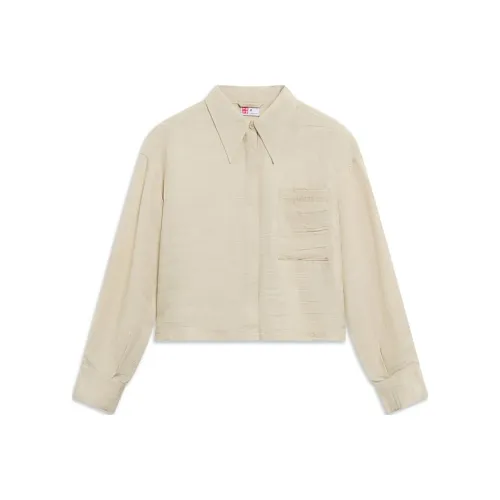 Подкладка Рубашка Женская Светлая Молочно-Коричневая