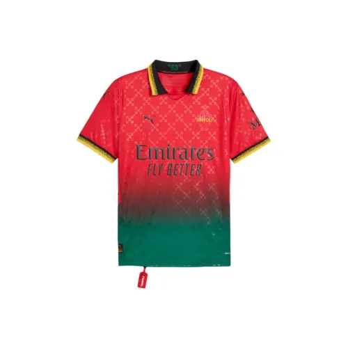 PUMA x AC Milan X Off Белый™ DRYCELL SS25 Футбол Джерси Мужской Eternal Красный Черный