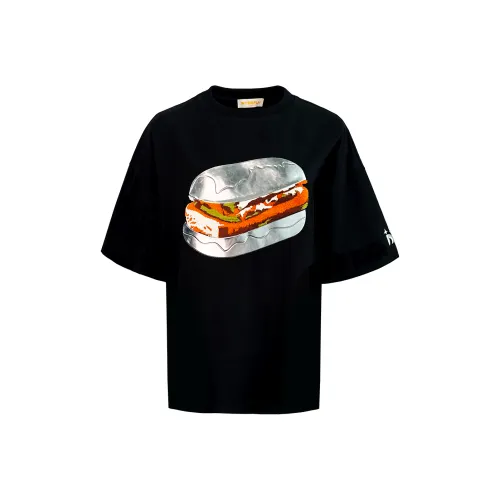 INTERPLU Черная унисекс футболка