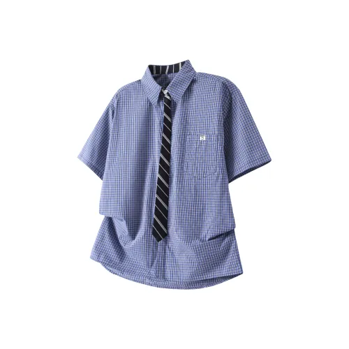 REMEFIT Синий Унисекс Рубашки