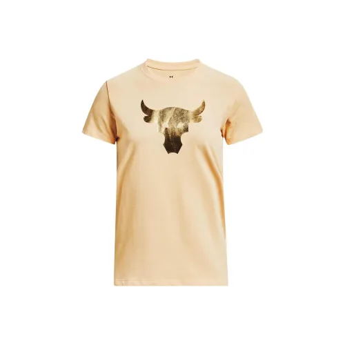 Under Armour Квадрат Гора Желтые Женские Футболки