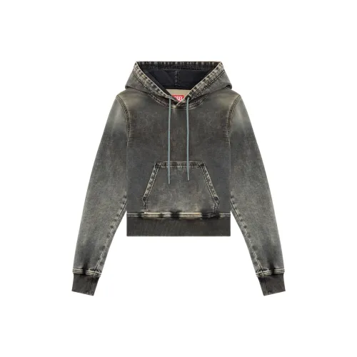 DIESEL Track Denim Толстовка Женская Черная