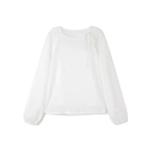 TKY SHOP Лунно-белые Женские Рубашки
