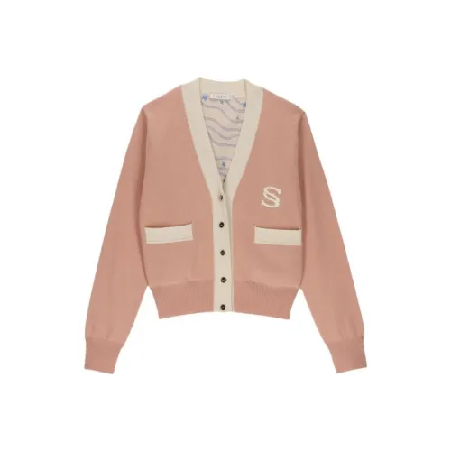 Sandro Розовый Женский Трикотаж